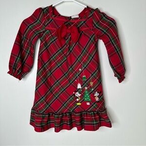Disney Store Mickey & Mini Mouse Christmas Dress
